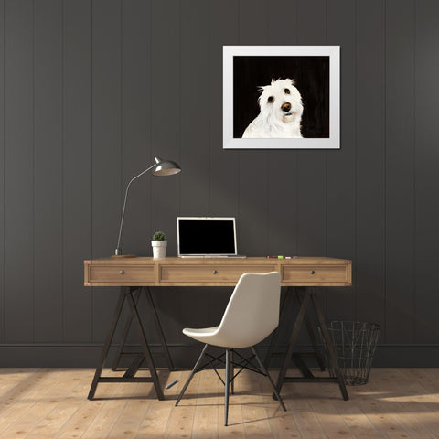 Ruby White Modern Wood Framed Art Print by Ducklow, Patsy