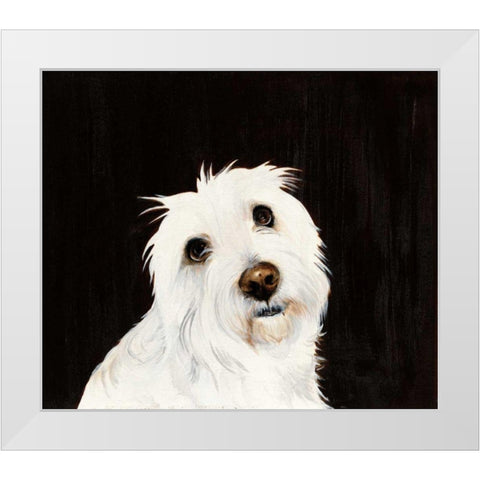 Ruby White Modern Wood Framed Art Print by Ducklow, Patsy