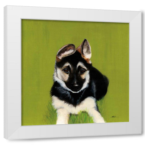 Bonelli White Modern Wood Framed Art Print by Ducklow, Patsy