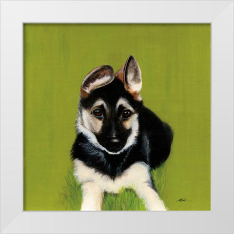 Bonelli White Modern Wood Framed Art Print by Ducklow, Patsy