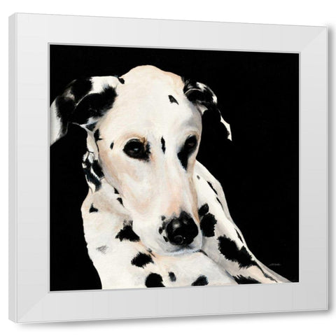 Smokey White Modern Wood Framed Art Print by Ducklow, Patsy