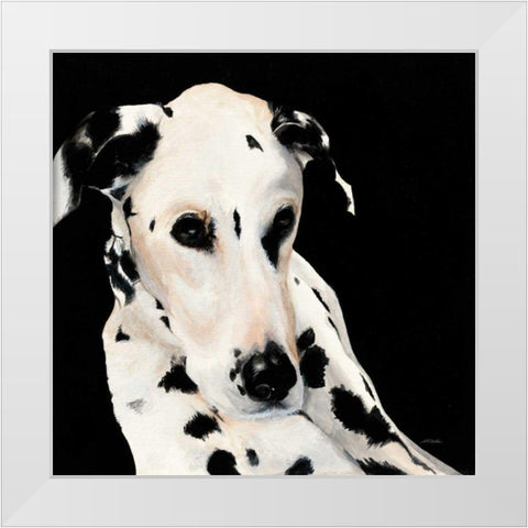 Smokey White Modern Wood Framed Art Print by Ducklow, Patsy