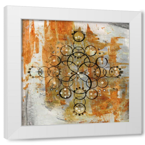 Mandala II Crop White Modern Wood Framed Art Print by Averinos, Melissa