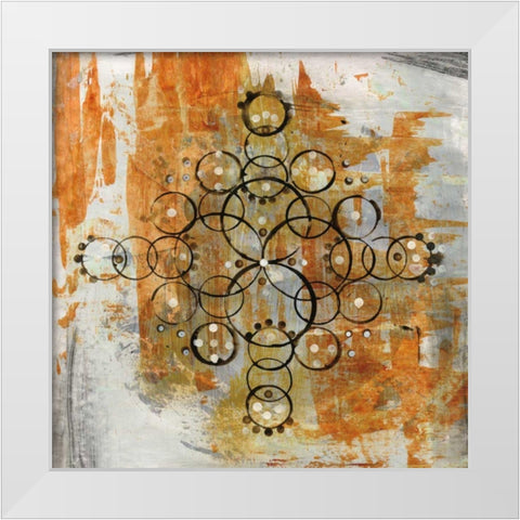 Mandala II Crop White Modern Wood Framed Art Print by Averinos, Melissa