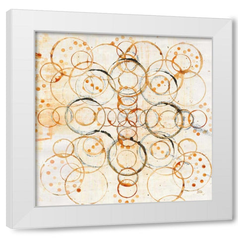 Henna Mandala I Crop White Modern Wood Framed Art Print by Averinos, Melissa