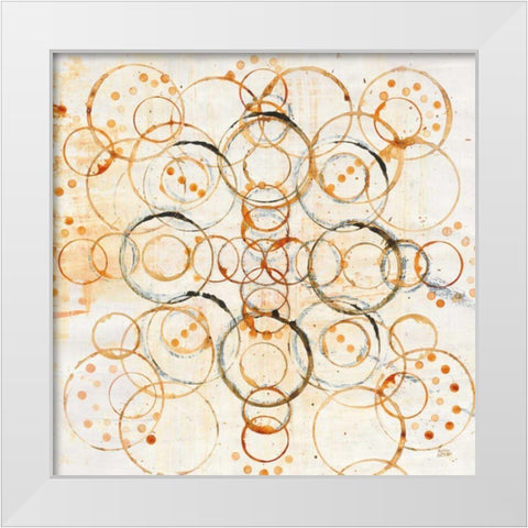 Henna Mandala I Crop White Modern Wood Framed Art Print by Averinos, Melissa