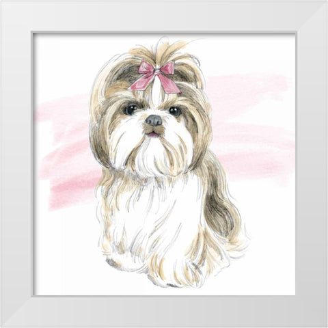 Glamour Pups VIII White Modern Wood Framed Art Print by Grove, Beth