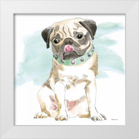 Glamour Pups X White Modern Wood Framed Art Print by Grove, Beth
