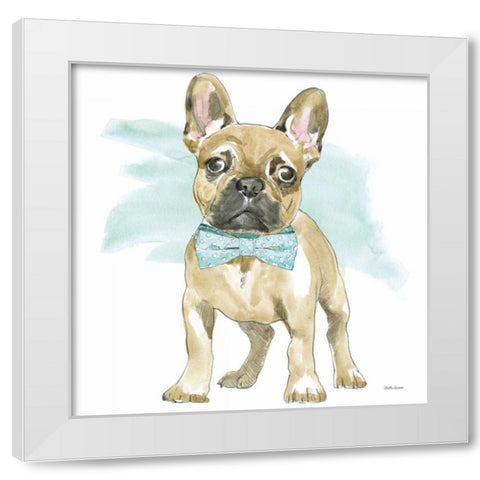 Glamour Pups XI White Modern Wood Framed Art Print by Grove, Beth