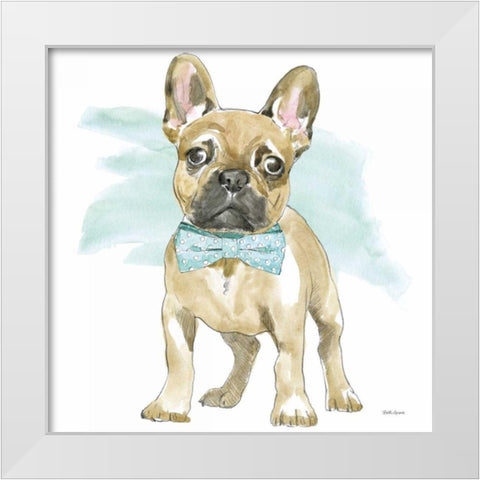 Glamour Pups XI White Modern Wood Framed Art Print by Grove, Beth