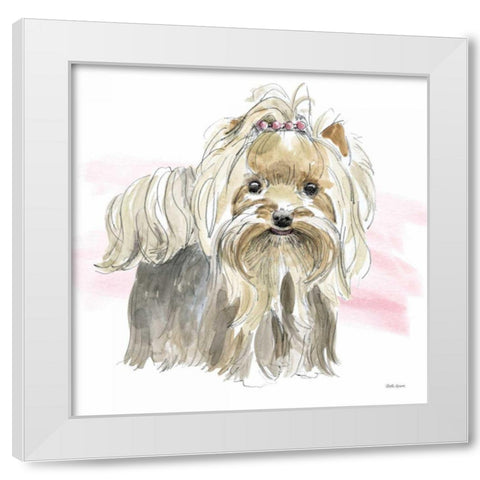 Glamour Pups XII White Modern Wood Framed Art Print by Grove, Beth