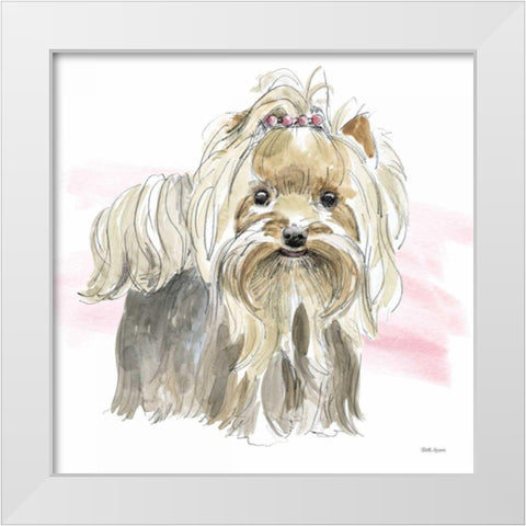 Glamour Pups XII White Modern Wood Framed Art Print by Grove, Beth