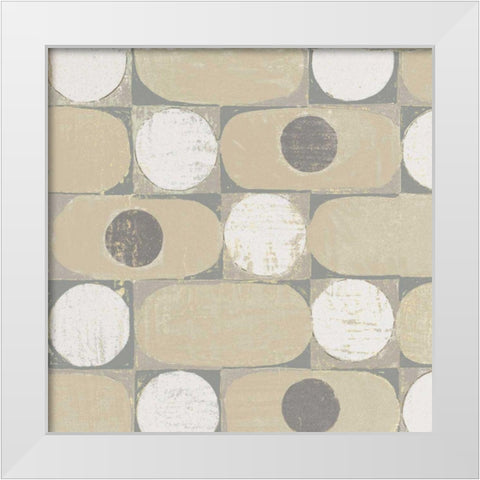 16 Blocks Square X Archroma White Modern Wood Framed Art Print by Lovell, Kathrine