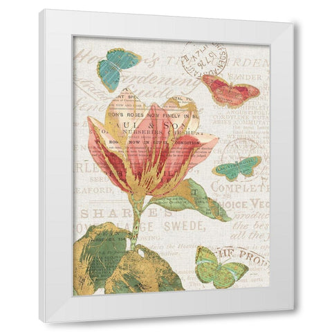 Bookshelf Botanical XI White Modern Wood Framed Art Print by Pertiet, Katie