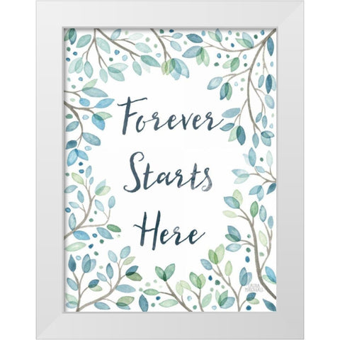 Enchanted Forest II White Modern Wood Framed Art Print by Marshall, Laura