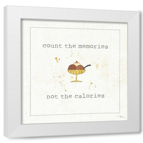 Calorie Cuties VI White Modern Wood Framed Art Print by Pela Studio