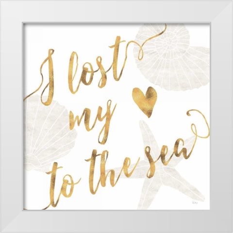 To the Sea I White Modern Wood Framed Art Print by Charron, Veronique