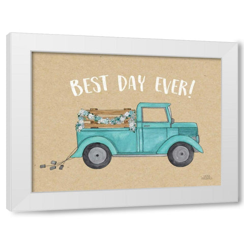 Loads of Love II White Modern Wood Framed Art Print by Marshall, Laura