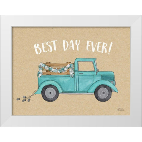 Loads of Love II White Modern Wood Framed Art Print by Marshall, Laura