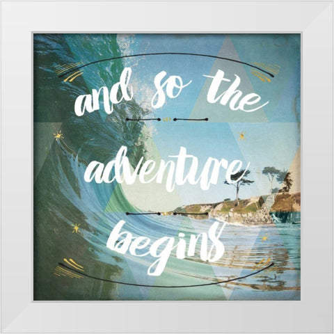 Sea View II White Modern Wood Framed Art Print by Aiken, Jess