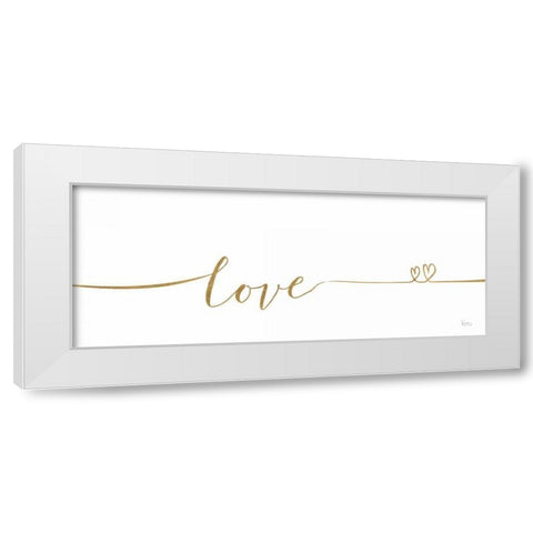Underlined Thoughts I White Modern Wood Framed Art Print by Charron, Veronique