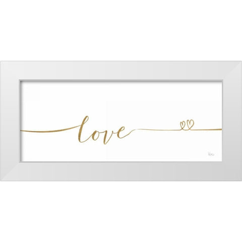 Underlined Thoughts I White Modern Wood Framed Art Print by Charron, Veronique