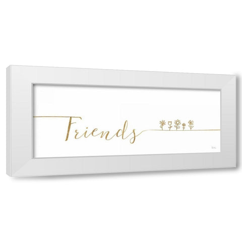 Underlined Thoughts III White Modern Wood Framed Art Print by Charron, Veronique