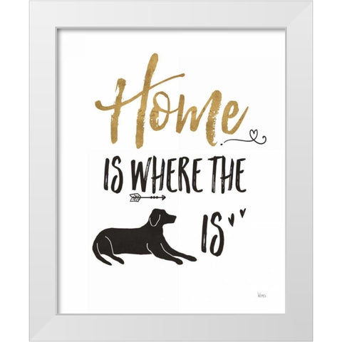 Pet Love I White Modern Wood Framed Art Print by Charron, Veronique