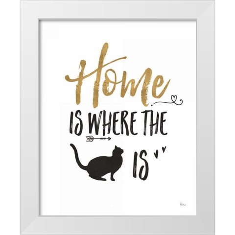 Pet Love III White Modern Wood Framed Art Print by Charron, Veronique