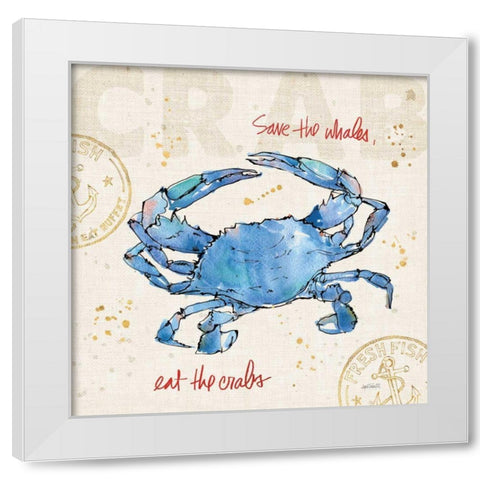 Coastal Catch II White Modern Wood Framed Art Print by Tavoletti, Anne
