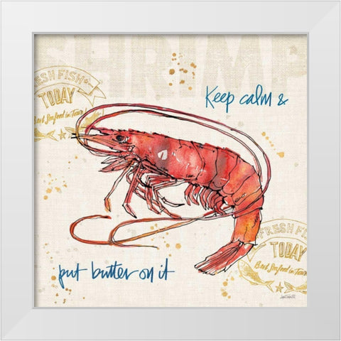 Coastal Catch IV White Modern Wood Framed Art Print by Tavoletti, Anne