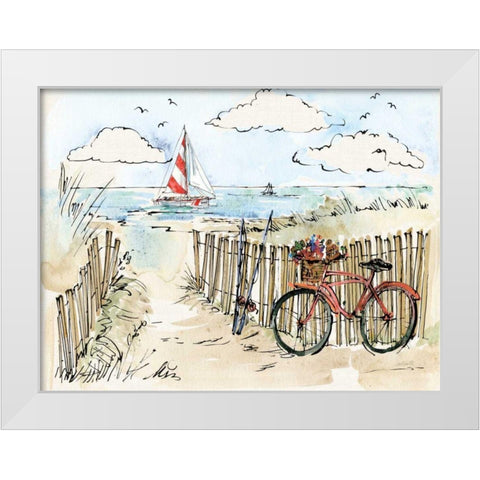 Coastal Catch VI White Modern Wood Framed Art Print by Tavoletti, Anne