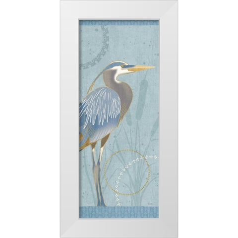 By the Shore IV White Modern Wood Framed Art Print by Charron, Veronique