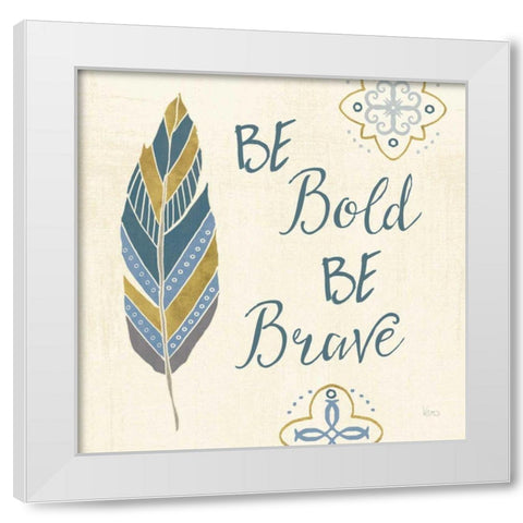 By the Shore XVIII White Modern Wood Framed Art Print by Charron, Veronique
