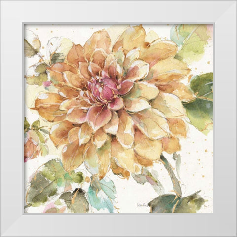 Country Bloom V White Modern Wood Framed Art Print by Audit, Lisa