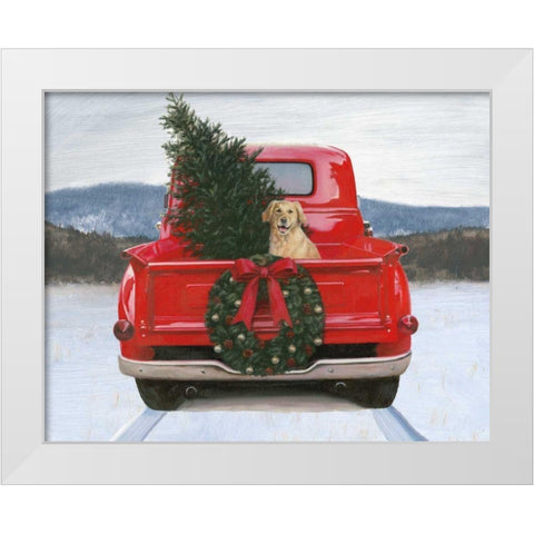 Christmas in the Heartland IV no Words White Modern Wood Framed Art Print by Wiens, James
