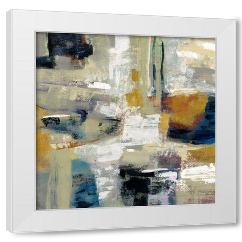 Full Moon I with White White Modern Wood Framed Art Print by Vassileva, Silvia