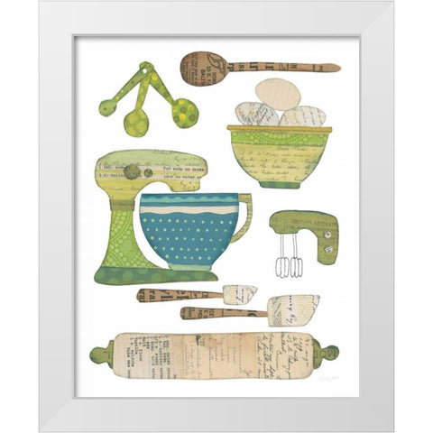 Cook Kitchen I White Modern Wood Framed Art Print by Prahl, Courtney