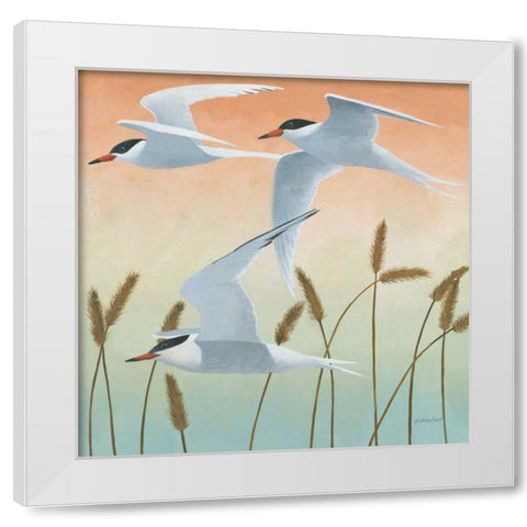 Free as a Bird II v2 White Modern Wood Framed Art Print by Lovell, Kathrine