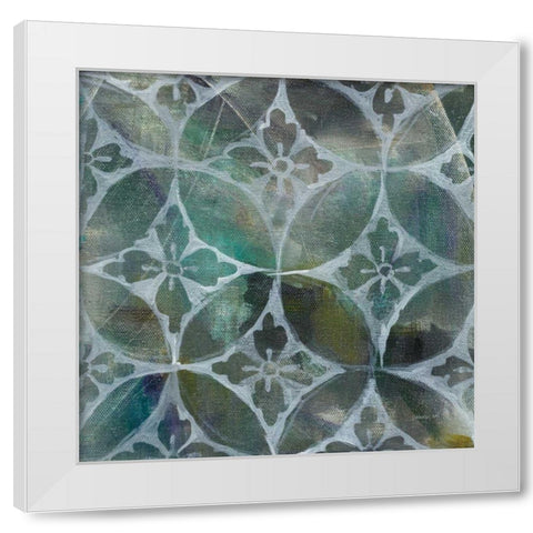 Tile Element II White Modern Wood Framed Art Print by Nai, Danhui