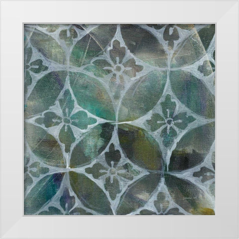 Tile Element II White Modern Wood Framed Art Print by Nai, Danhui