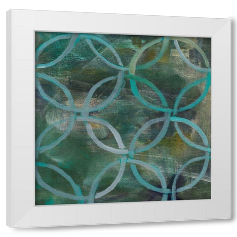 Tile Element III White Modern Wood Framed Art Print by Nai, Danhui