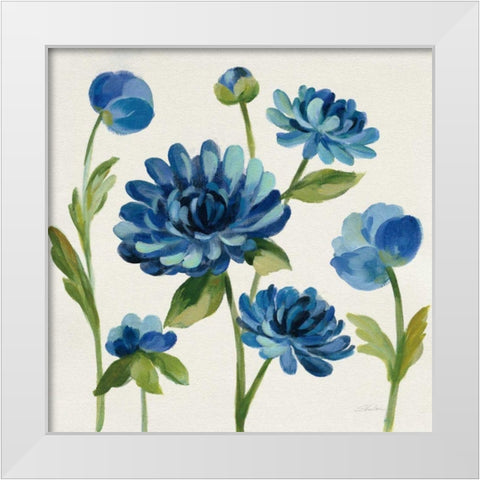 Seaside Garden II White Modern Wood Framed Art Print by Vassileva, Silvia