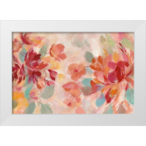Spring Galore I White Modern Wood Framed Art Print by Vassileva, Silvia