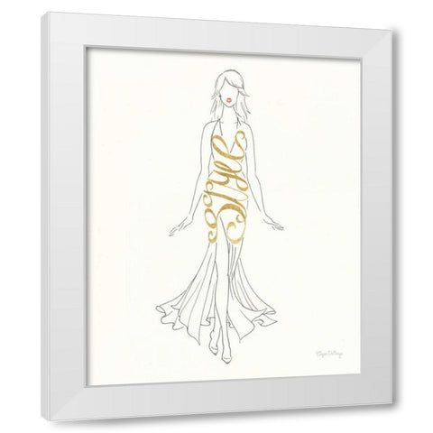 Stylish Sayings I White Modern Wood Framed Art Print by Wild Apple Graphics