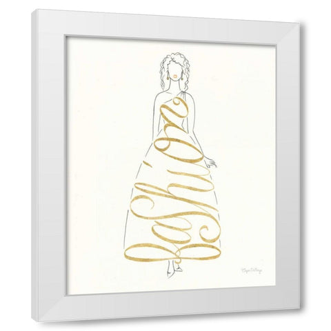 Stylish Sayings III White Modern Wood Framed Art Print by DeNeige, Elyse
