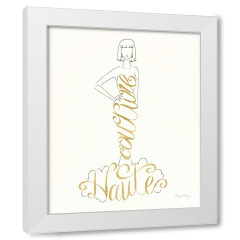 Stylish Sayings IV White Modern Wood Framed Art Print by DeNeige, Elyse