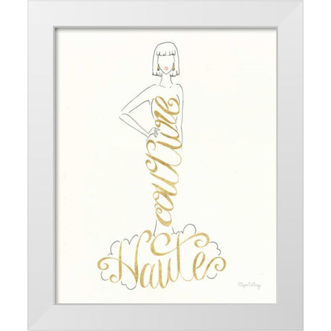 Stylish Sayings IV White Modern Wood Framed Art Print by DeNeige, Elyse