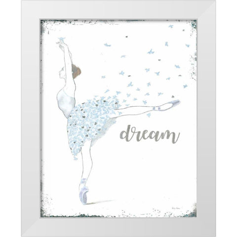 Dream Dancer II White Modern Wood Framed Art Print by Adams, Emily
