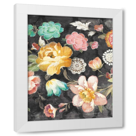 Garden of Delight Black III White Modern Wood Framed Art Print by Nai, Danhui